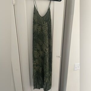 Old navy tropical print midi crossback dress